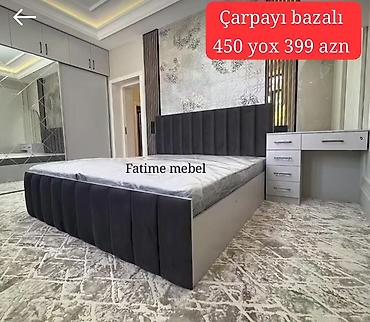 fatime mebel: Yeni, İkinəfərlik çarpayı, Bazalı, Matrassız, Siyirməsiz — 1