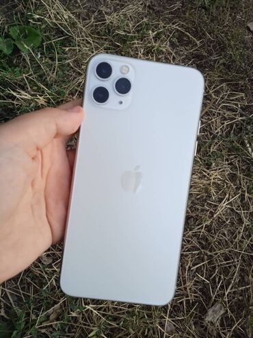 детский наушник: IPhone 11 Pro Max, Б/у, 64 ГБ, Белый, Чехол, 72 %