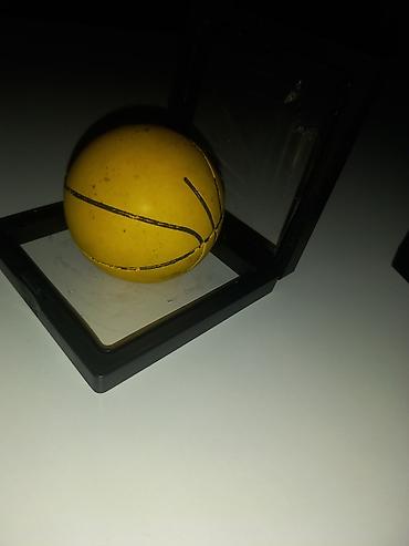 Боксерские груши: Sarı rəngli mini basketbol formalı stress topu - Material: yumşaq — 3