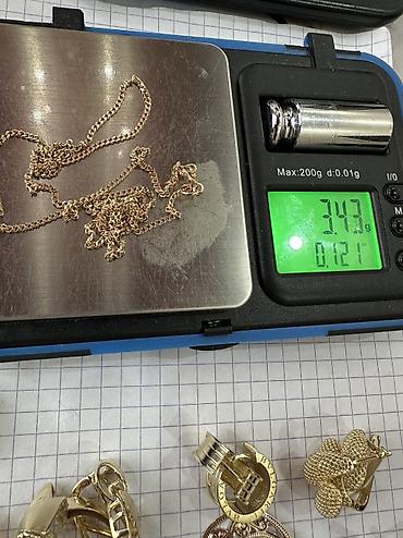 Үлпөт көйнөктөрү жана аксессуарлар: ВСЕ ЗОЛОТО РОССИЯ 585’ 1 гр 7500сом Набор ювелирных украшений из — 8