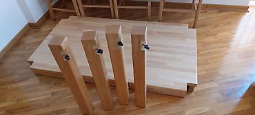 Setovi stolova i stolica: Na prodaju sto i 8 stolica od kuvane bukve. Dimenzije stola su 90 x — 7