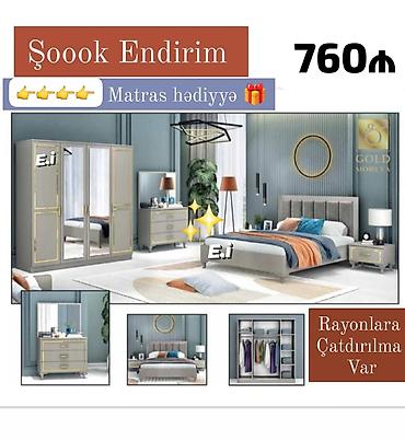 cay evi ucun divan: Yataq otağı dəsti – Şooook Endirim! Qiymət: 760 ₼ Bonus: Matras — 1
