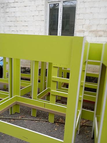 bunk bed: Двухъярусные каркасные кровати из ЛДСП детские - Прочные каркасы для — 3