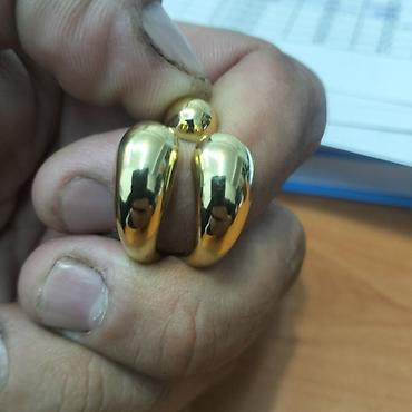 xonca desti: Qızılı rəngli metall kürə və kapsul formalı detallar dəsti - Parlaq — 2