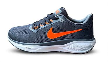 sapa u srcu: Patike za trčanje Nike – tamnosiva mrežasta gornjišta sa narandžastim — 1
