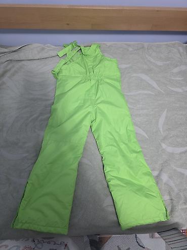 timberland dzemperi: Dečije skijaške/snežne pantalone na tregere – limeta zelene boje - — 2