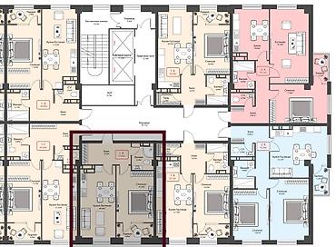 байхан: 1 комната, 53 м², Пишпек Элитка, 6 этаж, ПСО (под самоотделку) — 4