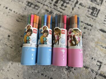 упаковка мыла: Фломастеры 12 цветов - Цветные карандаши 12 цветов - Простые