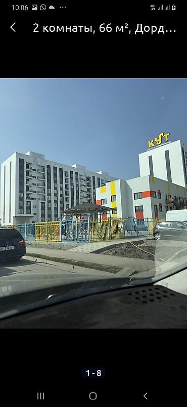 2025: 2 комнаты, 69 м², Дордой Моторс рынок Элитка, 2 этаж, ПСО (под самоотделку) — 1
