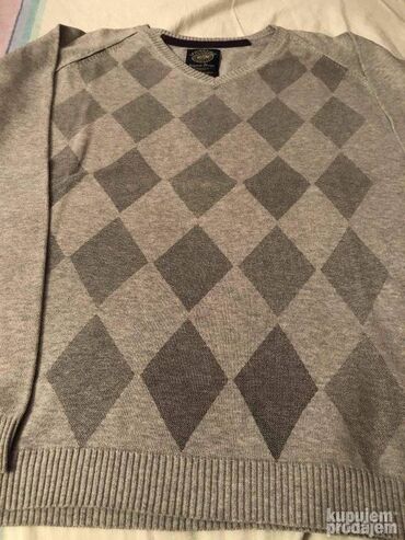 Džemperi: Original Springfield džemper, kao nov, 100% cotton, svetlo sivi sa — 10