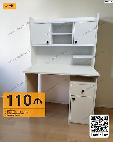 Sifarişlə mebel: Düz masa, Stulsuz, Polkalı, Siyirməli, Sadə laminat — 1