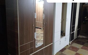 Dolablar: Yeni, Açılan, 3 qapılı Düz dolab, Qarderob, paltar dolabı — 3