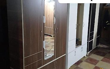 lovhe: Güzgülü 3 qapılı paltar şkafı - Model: 3qapılı, orta hissədə tam boy — 4
