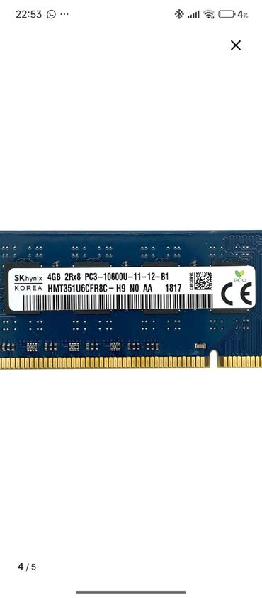 ddr3 для ноутбука: Оперативная память, Б/у, Hynix, 4 ГБ, DDR3, Для ПК