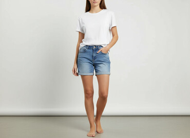 ccc sandały adidas: Denim Collection, Shorts for women, size S