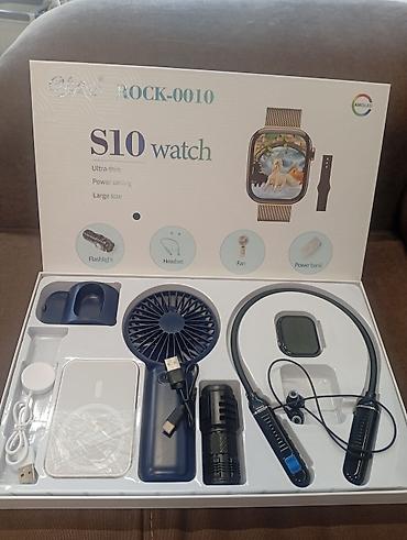 android box: Набор ROCK-0010 S10 watch — многофункциональный комплект гаджетов — 1