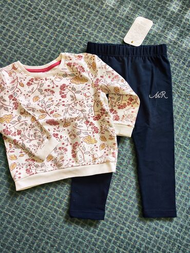 jakne za jesen za devojcice: Set: Sweatshirt, Leggings, 92