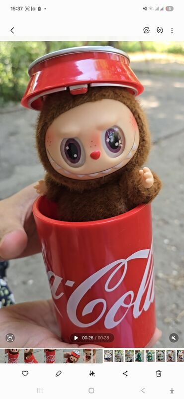 Игрушки: 🥤 Labubu x Coca-Cola — лимитированная коллекция в банке! 🔥 Суперредкий