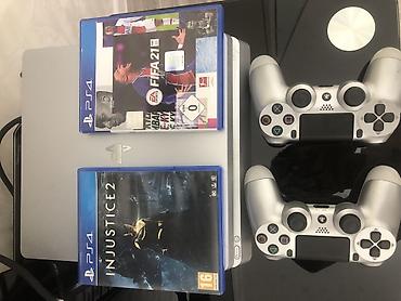 playstation 3 oyunları: Təcili satılır real alıcıya endirim olacaq PlayStation 4 Slim (gümüş — 2