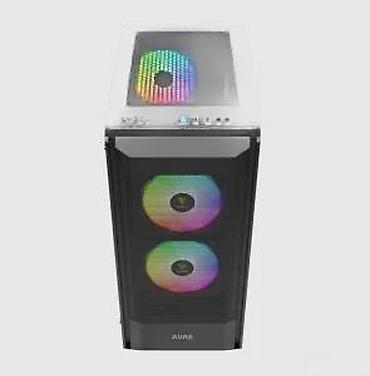 Ostali kompjuterski delovi: PC kućište AURA – midi tower sa ARGB hlađenjem - Prednja strana sa — 16