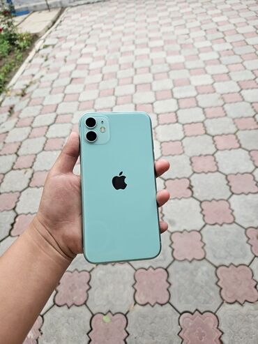 appl 11: IPhone 11, 128 ГБ, Зеленый, Чехол, 91 %