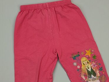Spodnie dziecięce 4-5 lat, stan - Zadowalający, wzór - Jednolity kolor, kolor - Różowy