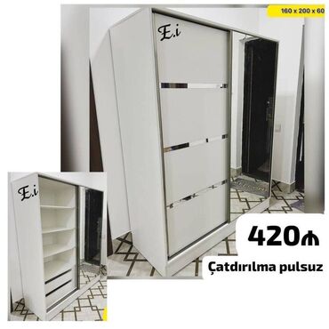 Divanlar: Kupe Dolab 420Azn💥 ✔️Rəng seçimi var Ölçü 200x160x60 ✔️ Şəhər daxili
