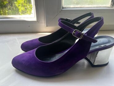 размер 38 туфли: Туфли 38.5, цвет - Фиолетовый