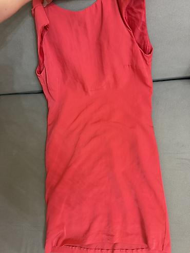 zar: Платье ZARA BASIC - Цвет: яркий кораллово‑розовый с открытой спиной — 2