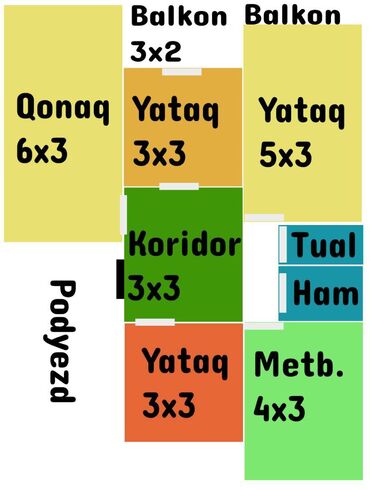 saray mtk satis qiymetleri 2022: Bakı, Biləcəri, 4 otaqlı, Köhnə tikili, m. 20 Yanvar, 100 kv. m