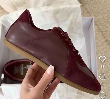 Мужская обувь: Кроссовки в стиле German Army Trainers (GAT) в насыщенном бордовом — 2