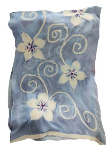 химар платок: Шёлковые шарфы с войлоком ручной работы. Изготавливаем на заказ и