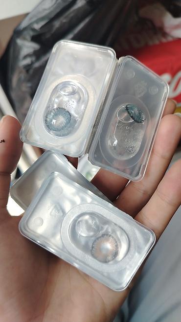 Eynəklər: Rəngli kontakt linzalar dəsti Qab+Pinset+30ml su+linza cəmi 25 yox — 3