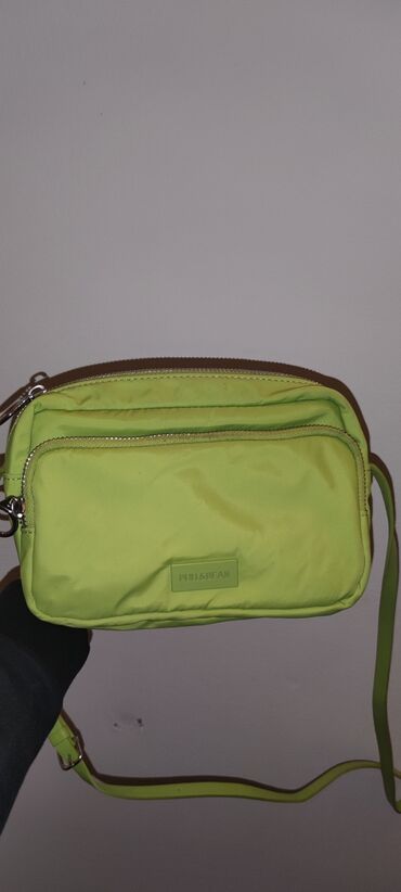 male zelene torbice: Shoulder bag, Pull&Bear, Material: Canvas