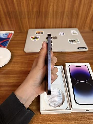 Мобильные телефоны: IPhone 14 Pro, Б/у, 256 ГБ, Deep Purple, Коробка, 76 % — 7