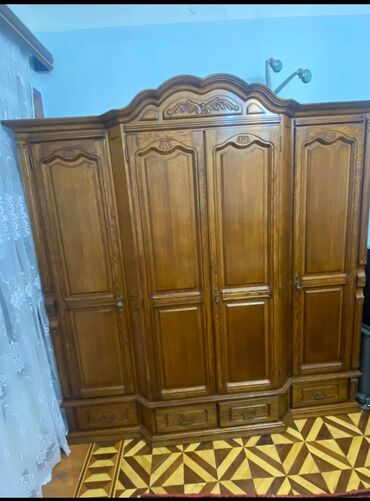 прихожая шкаф: İşlənmiş, Açılan, 4 qapılı Düz dolab, Qarderob, paltar dolabı, Rumıniya