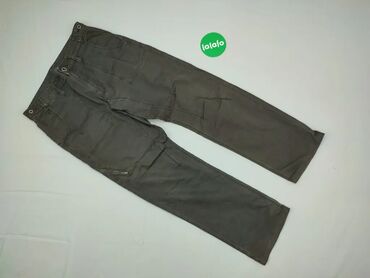Spodnie: Spodnie XS (34), wzór - Jednolity kolor, kolor - Brązowy