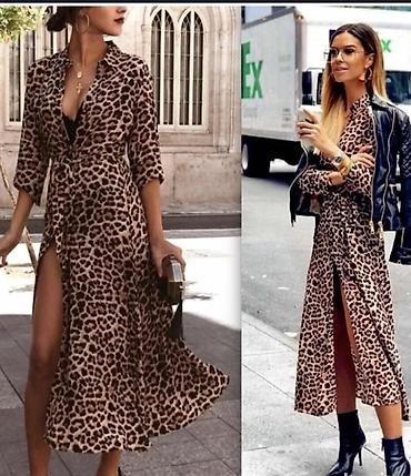H&M leopard haljina, veličine 38