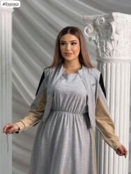 kollec jaketi: •QADIN İKİRƏNGLİ İDMAN TƏRZLİ UZUN DON+YÜNGÜL JAKET KOMBİNİ 🛍 •RAZMER