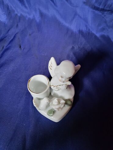 Ostali kućni dekor: Porcelanski svecnjak nov andjeo. Svecnjak nov,mereni najistureniji — 5