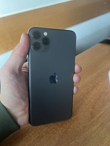 Apple iPhone: IPhone 11 Pro Max, Скидка 10%, Б/у, 256 ГБ, Черный, Чехол, 79 %