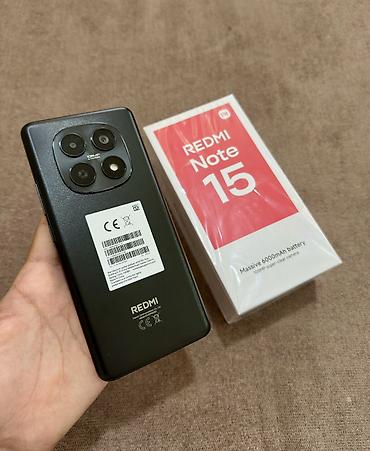 Redmi, Redmi Note 15, Б/у, 256 ГБ, цвет - Черный, 1 SIM, 2 SIM, eSIM