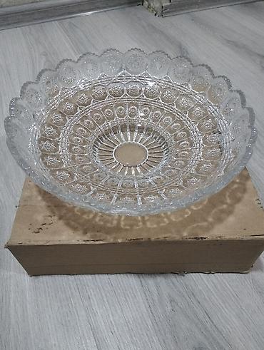 Ev və bağ: Böyuk meyve qabidi heç defekti yoxdu - Material: şəffaf şüşə - — 2