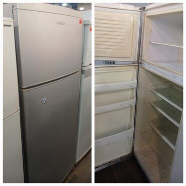 Холодильники: Б/у 2 двери Beko Холодильник Продажа, цвет - Серый