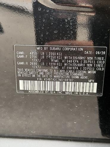 шина 255 40 18: Subaru Outback: 2020 г., 2.5 л, Вариатор, Бензин, Кроссовер — 9