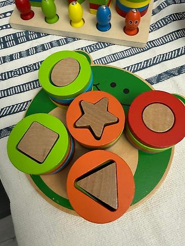 Игрушки: Набор развивающих детских игрушек: 1) Магнитный конструктор — — 4