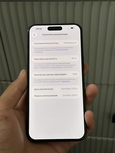 ми 9 с: IPhone 15 Pro Max, 256 ГБ Все родное, ничего не менялась. Состояние — 3