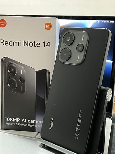 mi band 9: Redmi Note 14, 256 GB, rəng - Qara, Zəmanət, Düyməli, Sensor — 1