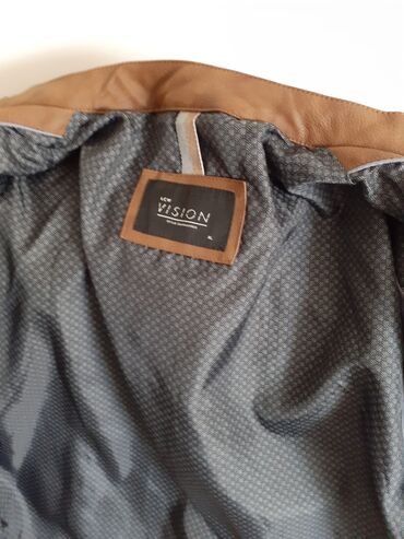 Kožne jakne: Kožna jakna Prava koža, XL (EU 54), Lc Waikiki, bоја - Braon — 8