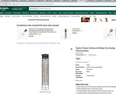 Ostali kuhinjski aparati: Kuhinjski termometar za slatkiše i prženje - Materijal: nerđajući — 10